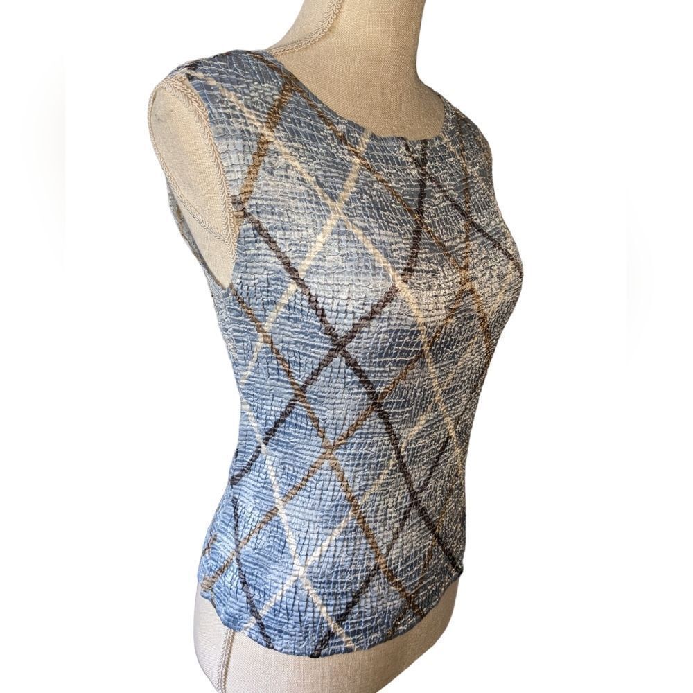 Casual Corner vintage crinkle top size small